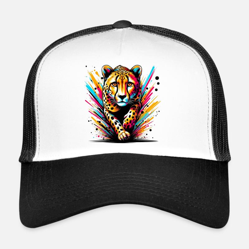 Gepard - Trucker Cap - Weiß/Schwarz