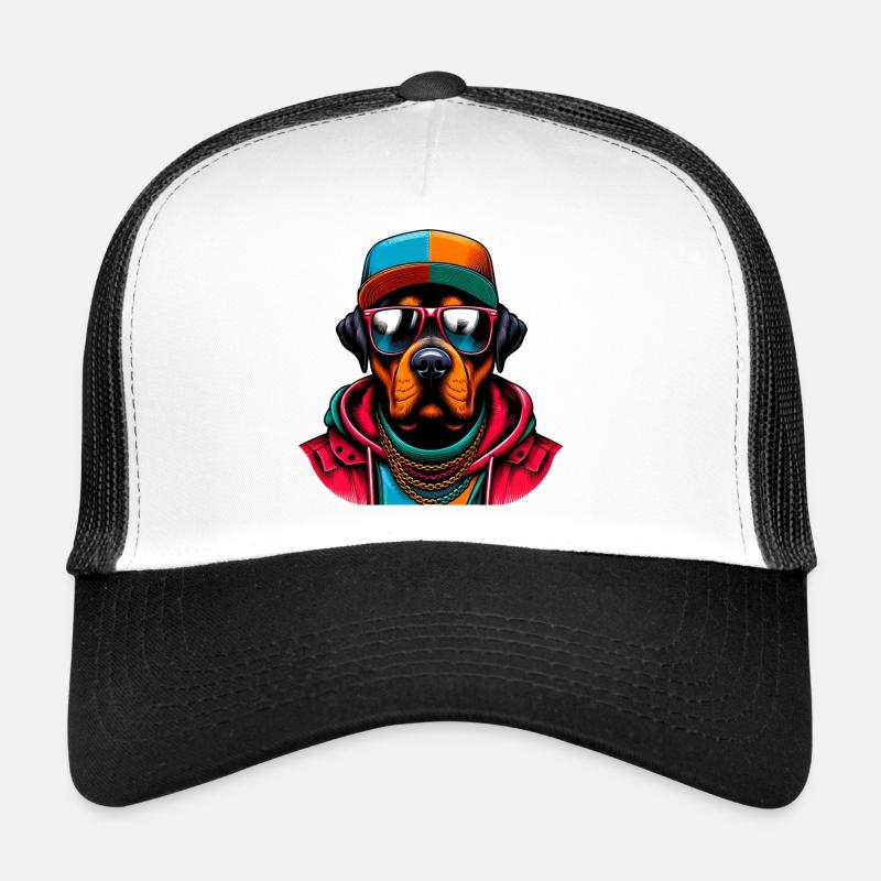 Chien Casquette trucker 