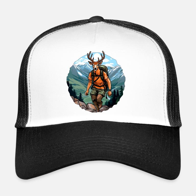 Hirsche Wandern / Bergsteiger Hirsch Trucker Cap