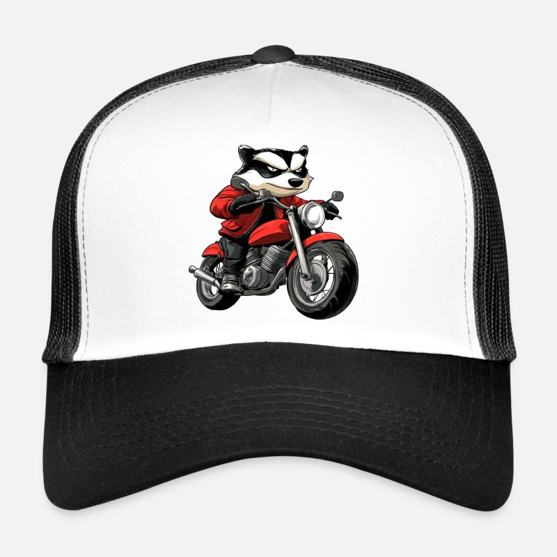 Badgers Motorcycle / Motorcyclist Badger Trucker Cap