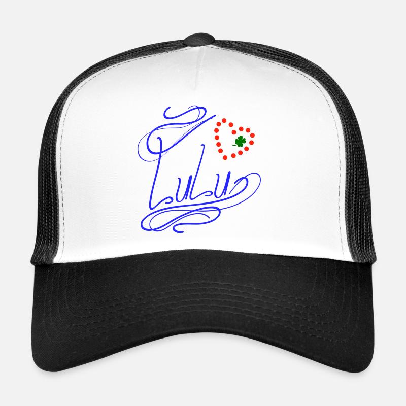 Lulu avec cœur et trèfle Casquette trucker 
