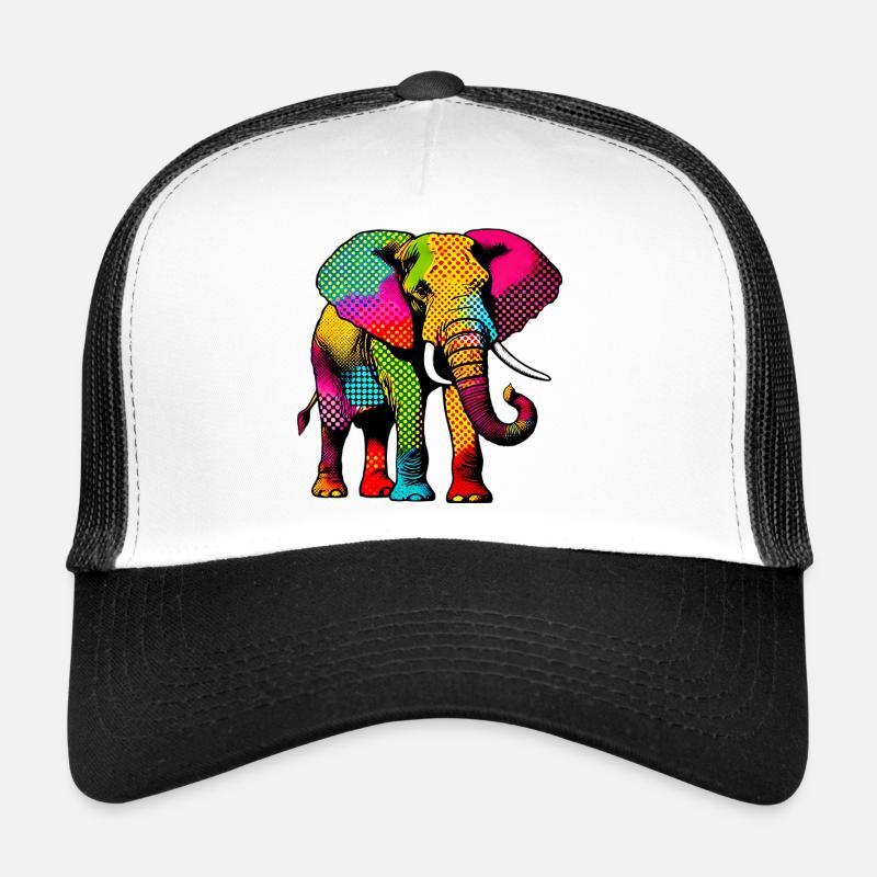 Elephant - Trucker Cap - white/black