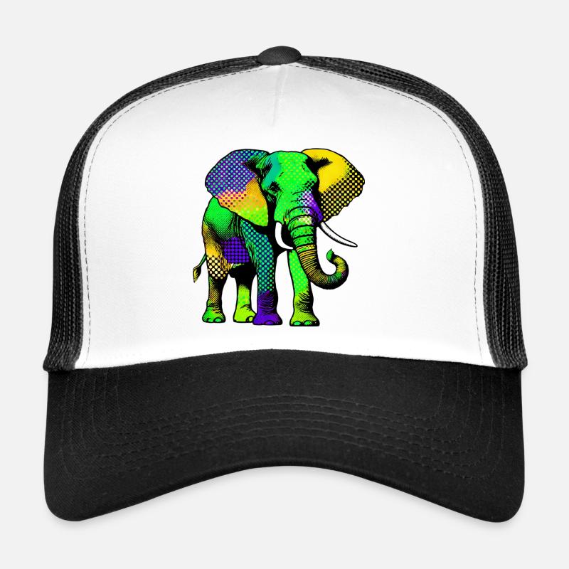 Elephant - Trucker Cap - white/black