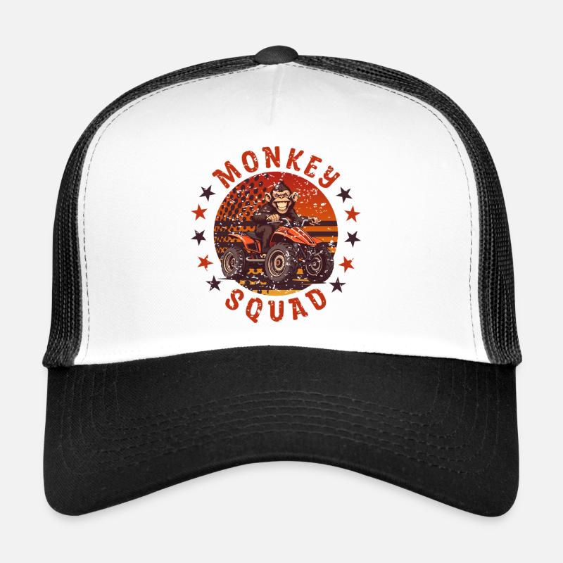 Monkey Quad Troop Trucker Cap