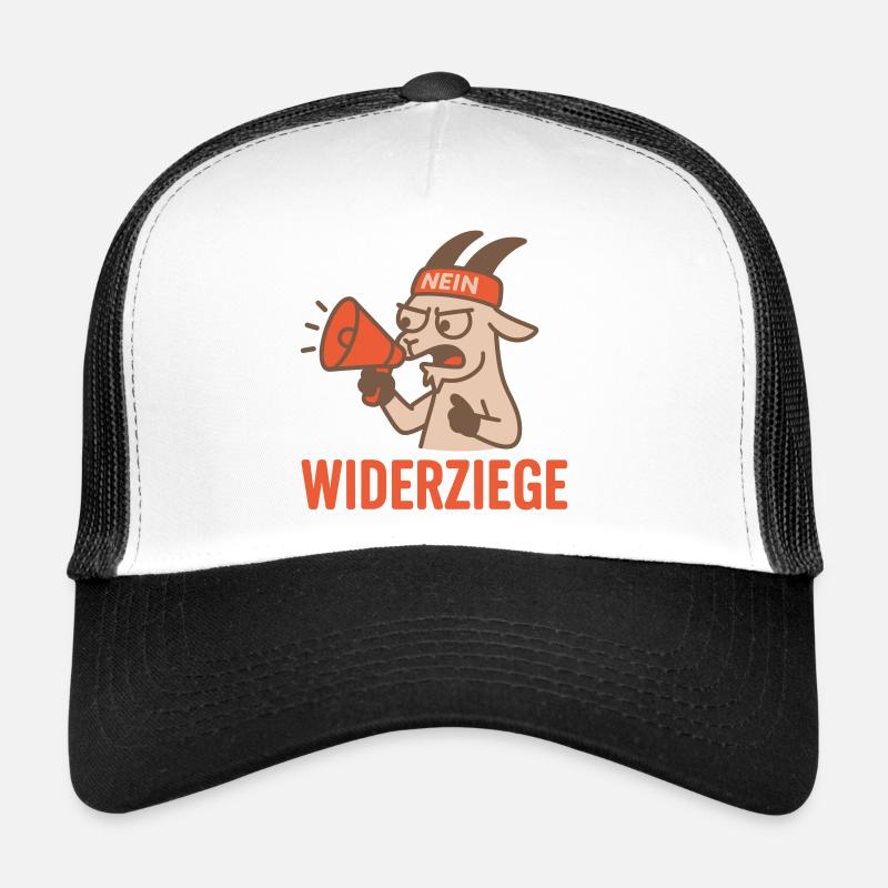 Widerziege - Trucker Cap - Weiß/Schwarz