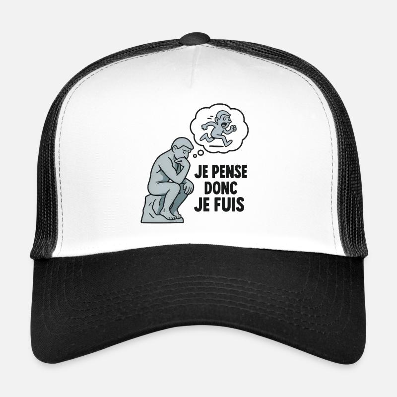 Le Penseur 2.0 – Je pense, je flippe, je cours Casquette trucker 