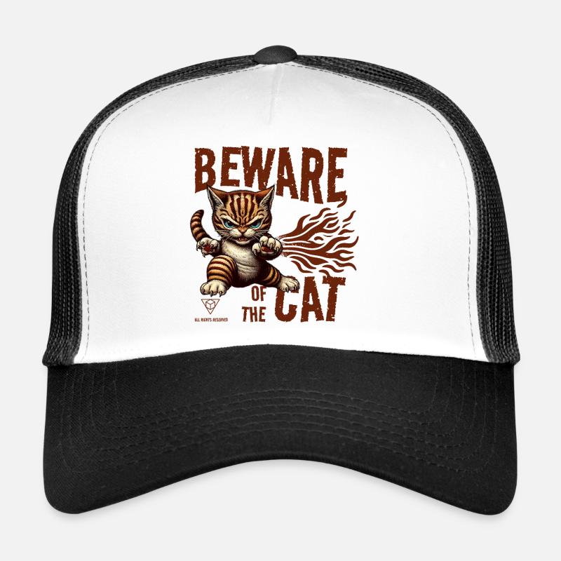 Beware of the cat Trucker Cap