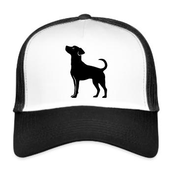 Jack russel terrier hund haustier - Trucker Cap - Weiß/Schwarz - Vorne