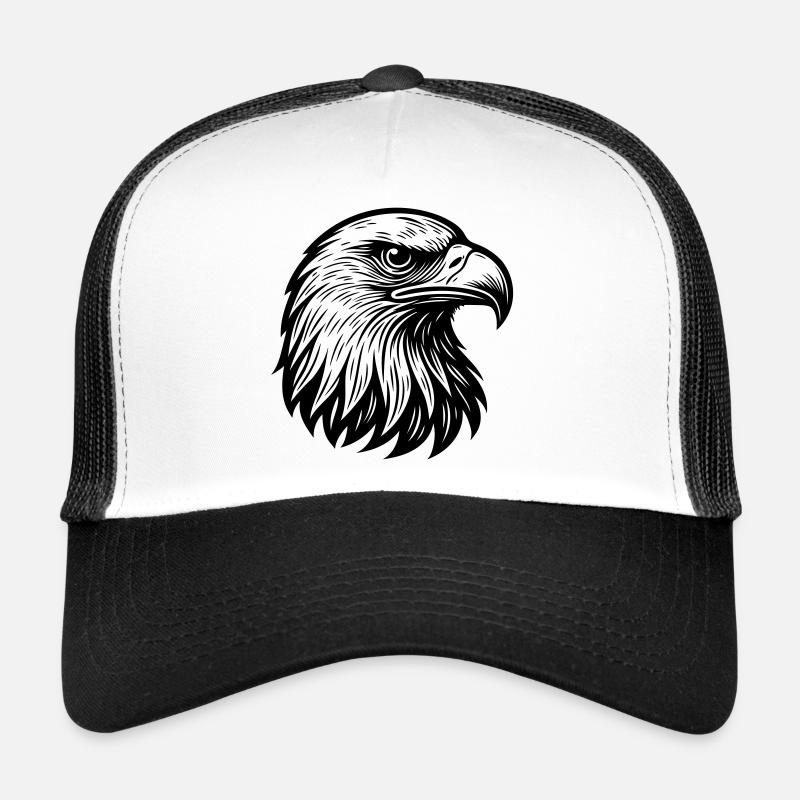 Aigle Tête d’aigle majestueuse Casquette trucker 