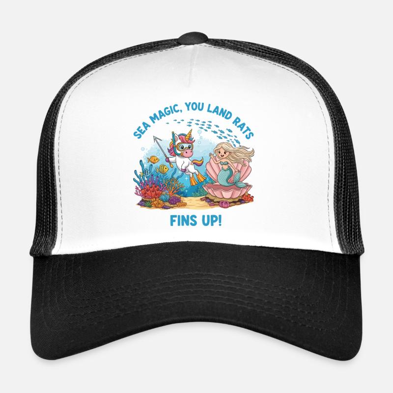 Meeresmagie mit Einhorn Trucker Cap