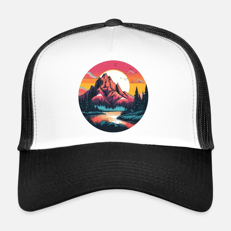 Mountains at dusk on nature reserve Trucker Cap