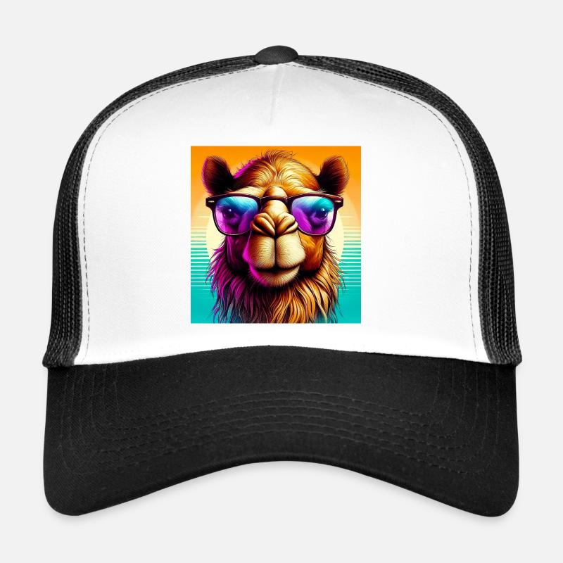 Kamel - Trucker Cap - Weiß/Schwarz
