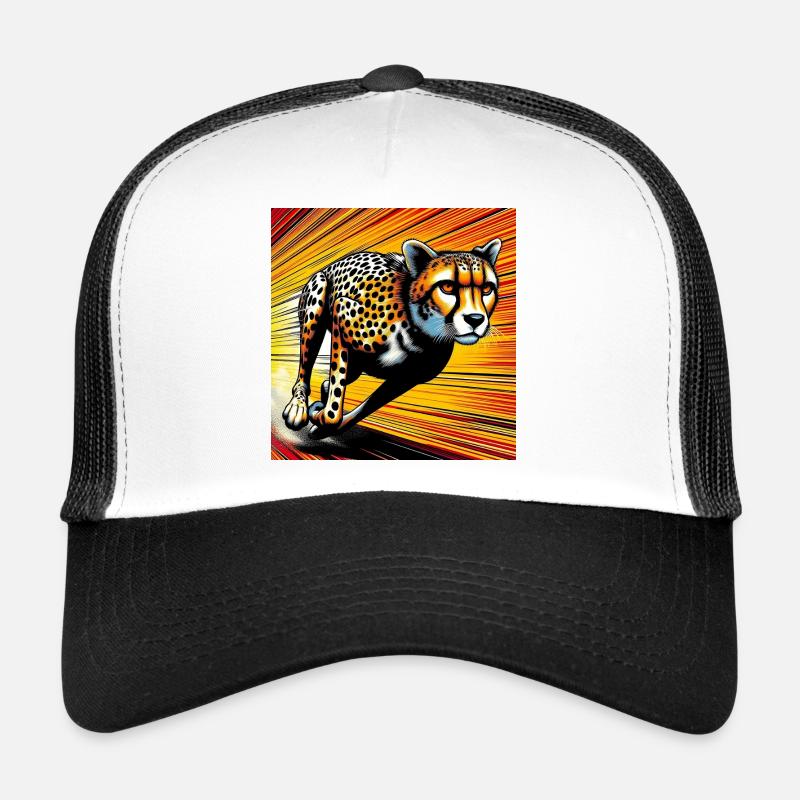 Gepard - Trucker Cap - Weiß/Schwarz
