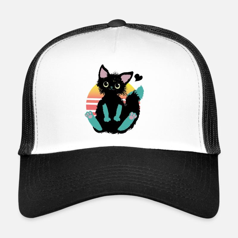 Chat Doodle Casquette trucker 