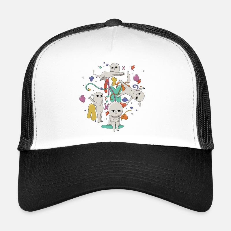 hallucination - Trucker Cap - white/black