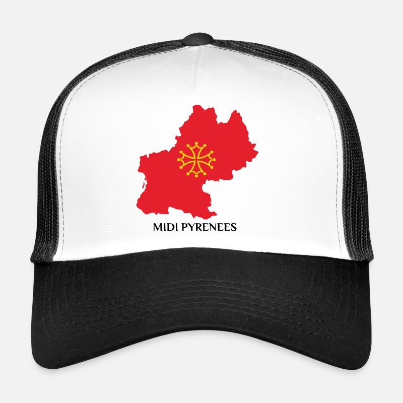 Map of the Midi-Pyrénées Trucker Cap