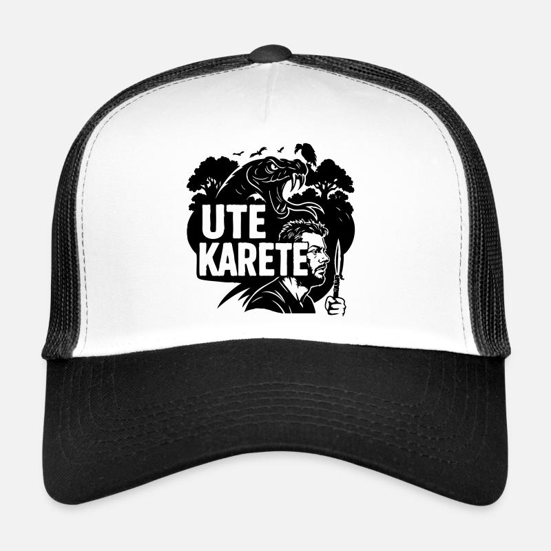 Ute Karete - Trucker Cap - white/black