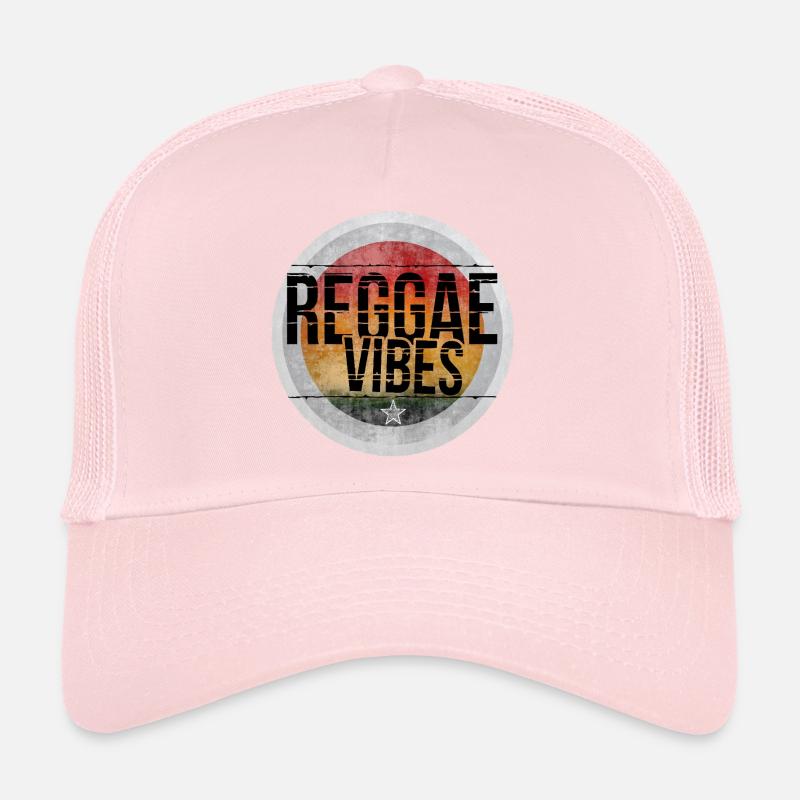 Reggae Vibes Retro Design Trucker Cap