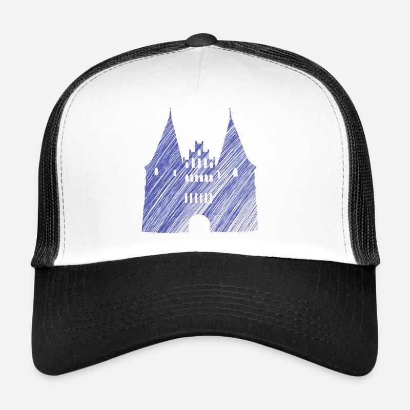 Lübeck Landmark Blue | Scribble Look Trucker Cap
