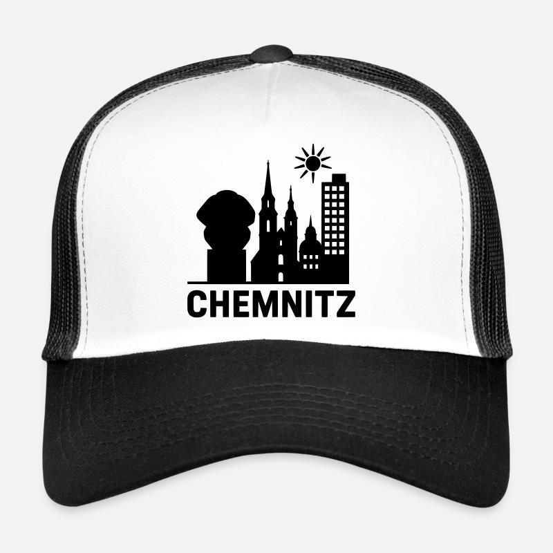 Chemnitz Landmark Silhouette Trucker Cap