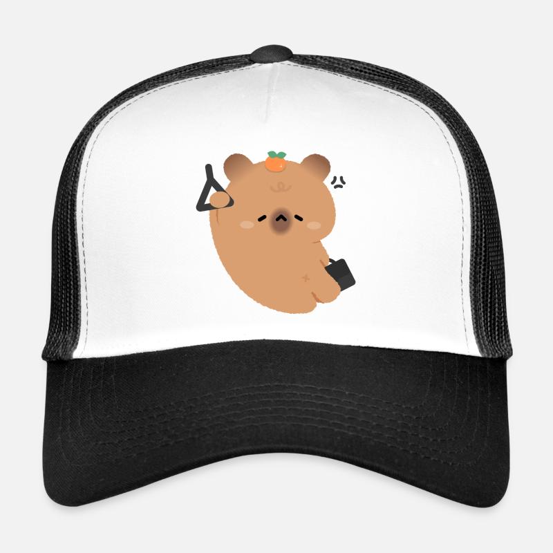 Trajet fatigué de Capybara Casquette trucker 