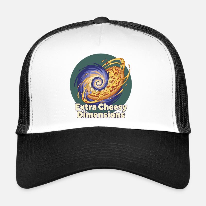 Pizza aux dimensions extra fromagées Casquette trucker 
