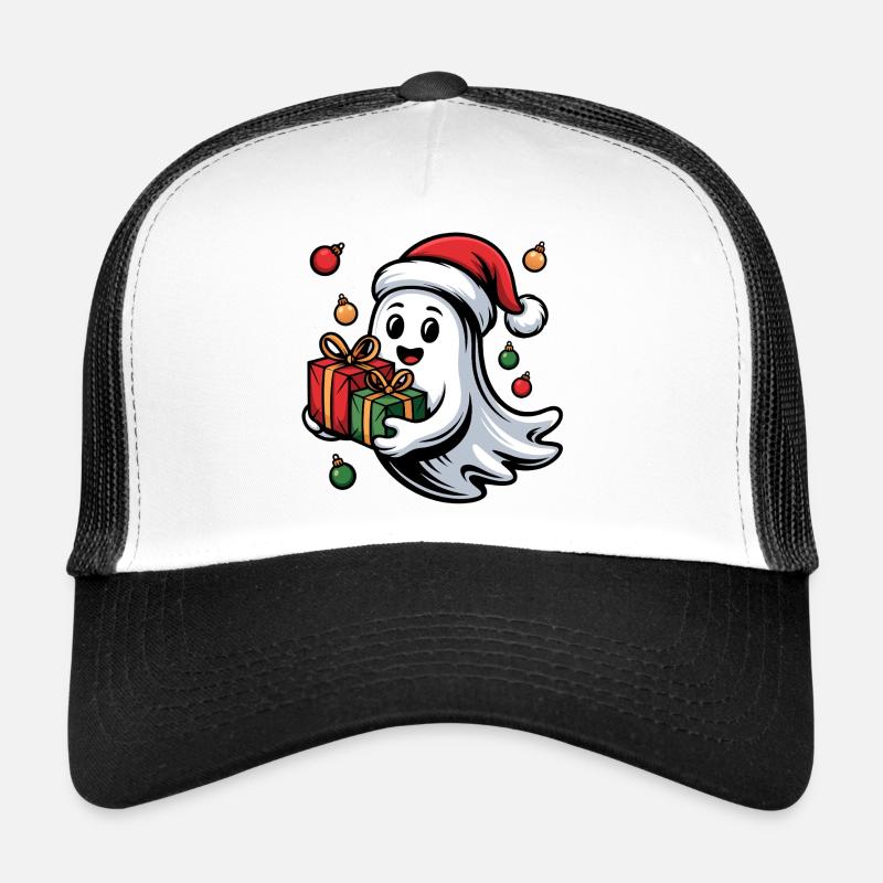 Weihnachtsgeist mit Geschenken Trucker Cap