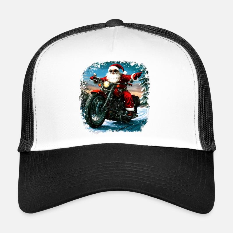 Motorradfahrer Weihnachten Trucker Cap