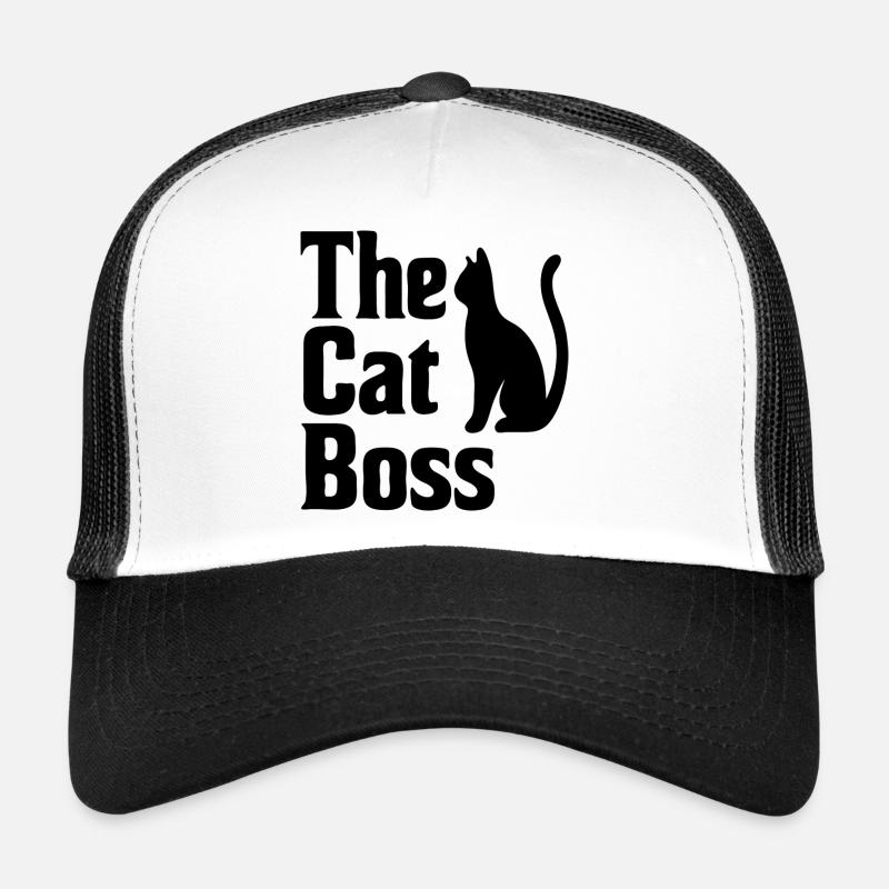 The Cat Mafia Style Typography Trucker Cap