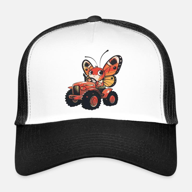 Fermier de tracteurs papillons Casquette trucker 