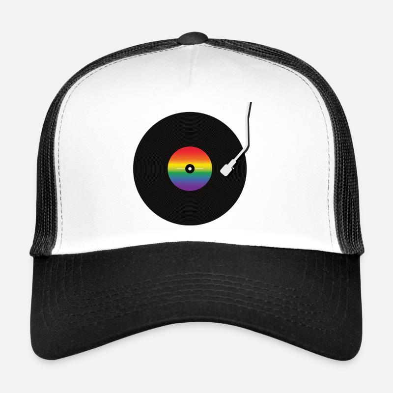 Rainbow Vinyl Record Trucker Cap