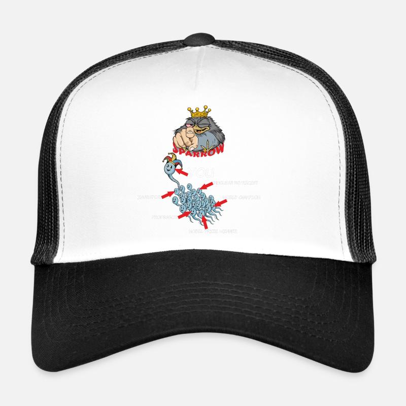 Clown - Trucker Cap - Weiß/Schwarz
