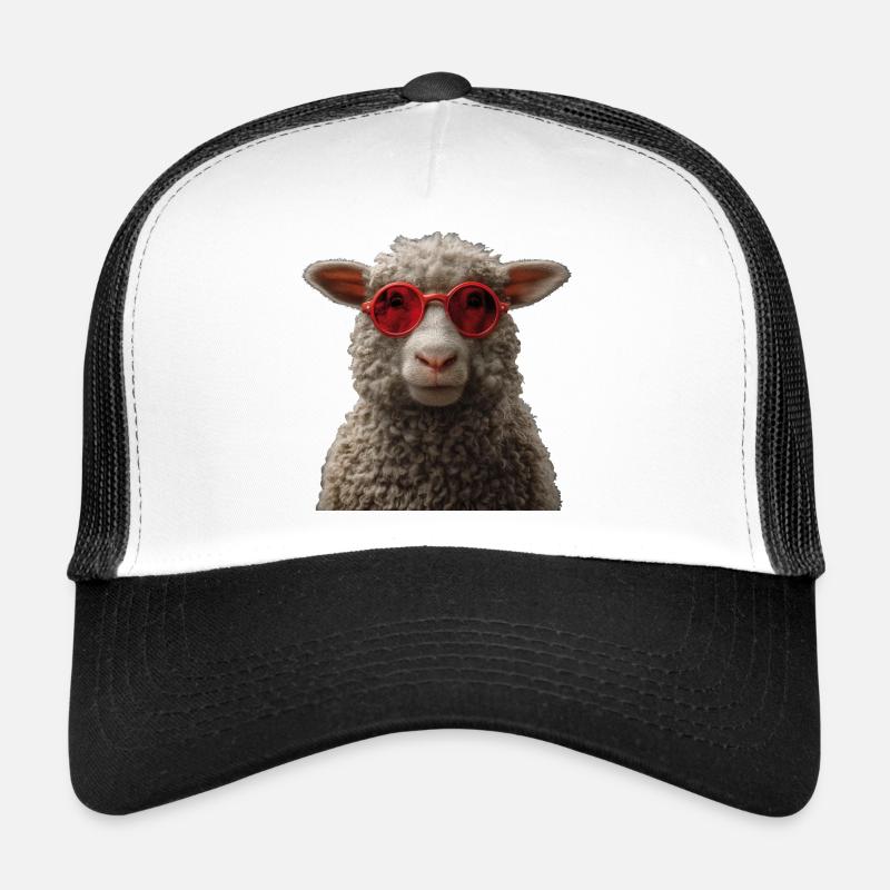 Sheep with sunglasses Trucker Cap