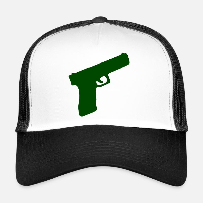 Pistole Waffe Trucker Cap