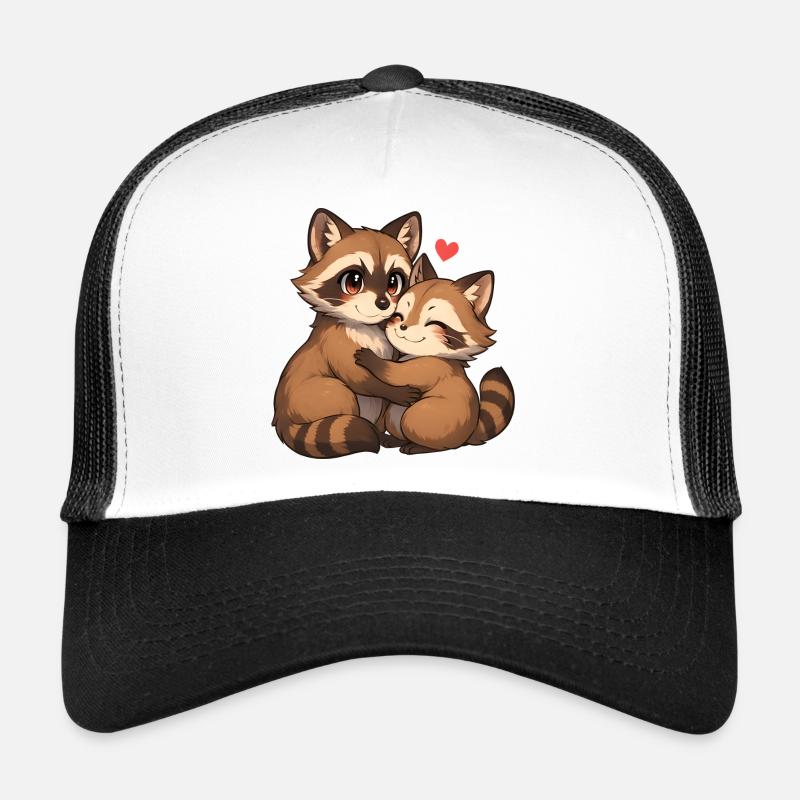 Cuddling Red Panda Hug Trucker Cap