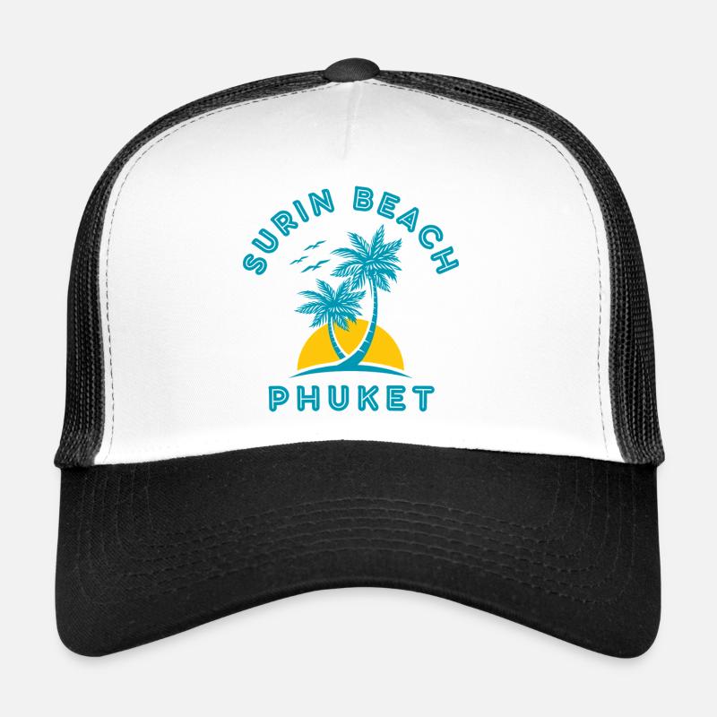 Surin Beach Phuket Palm Sunset Trucker Cap
