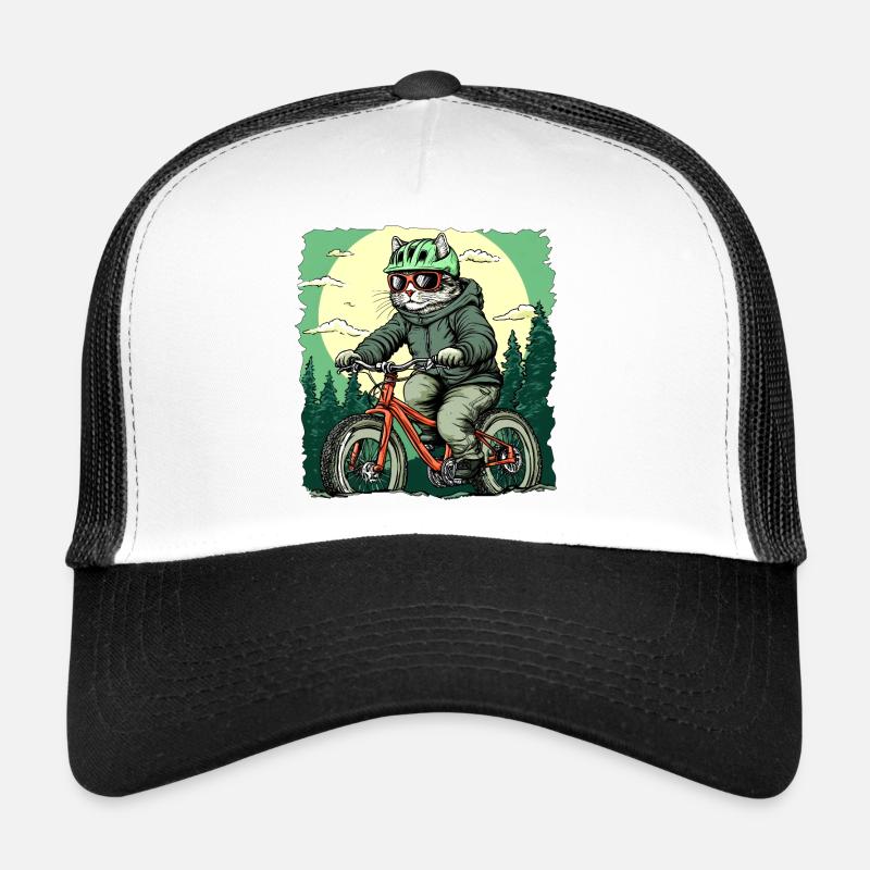Cat Biker / Velo Kitten Trucker Cap