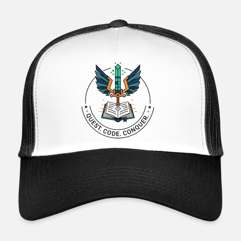 Quest. Code. Conquérir l’emblème Casquette trucker 