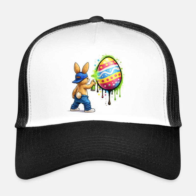 Graffiti Hase mit Osterei Trucker Cap