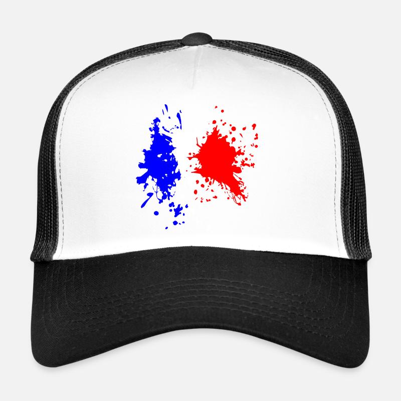 France Flag Splash Trucker Cap
