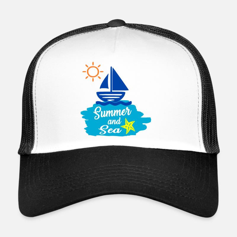 Été et Mer - Conception estivale Casquette trucker 