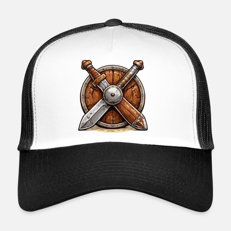 Bouclier et Épées Viking Casquette trucker 