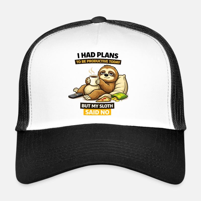 Pause café productive pour les paresseux Casquette trucker 