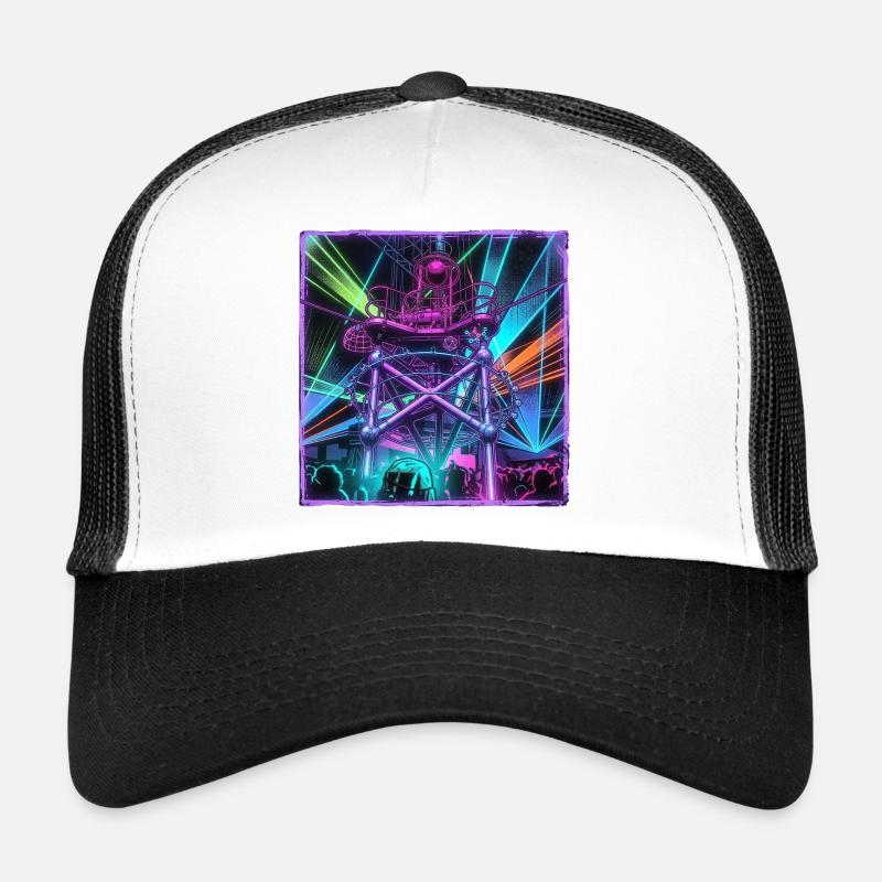 Rétro Rave Electro Casquette trucker 
