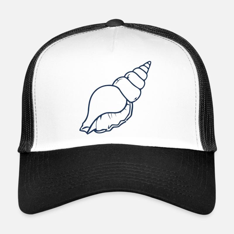 Esthétique Seashell Minimal Ocean Beach Design Casquette trucker 