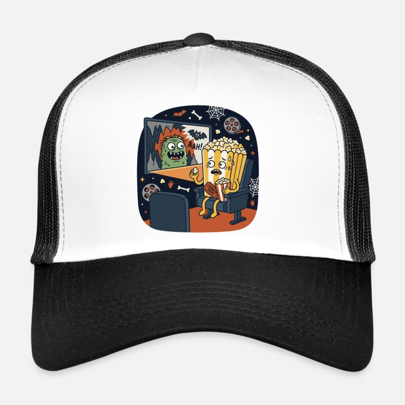 Popcorn Horror Monster Kino Szene Trucker Cap