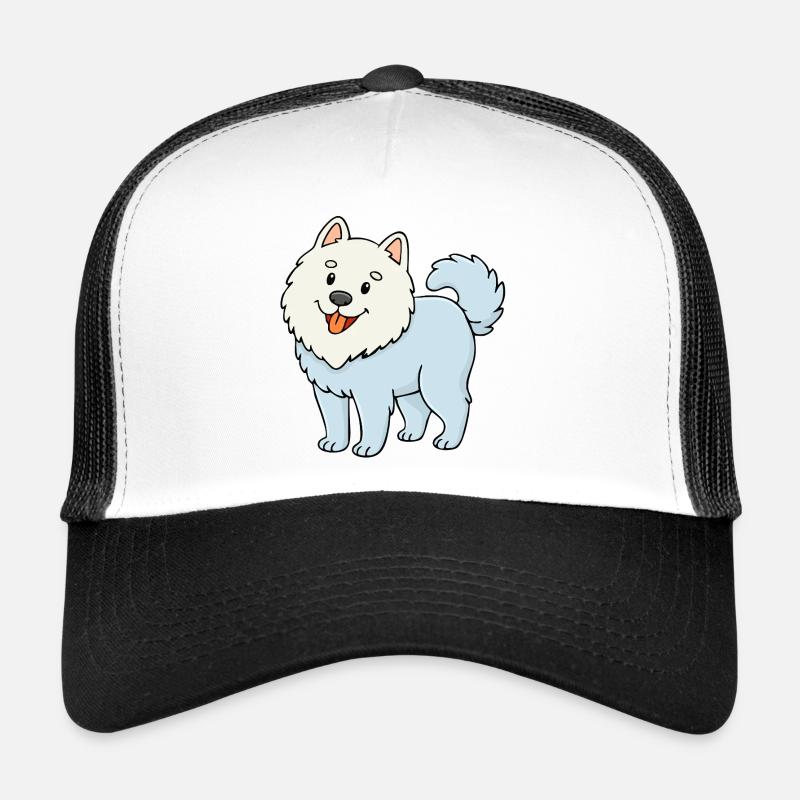 Fuzzy Dog (Blanc / comique) Casquette trucker 