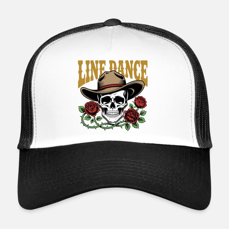 Danse en ligne Skull & Roses Casquette trucker 