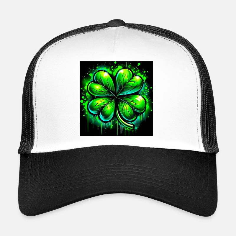 Four-leaf clover Trucker Cap