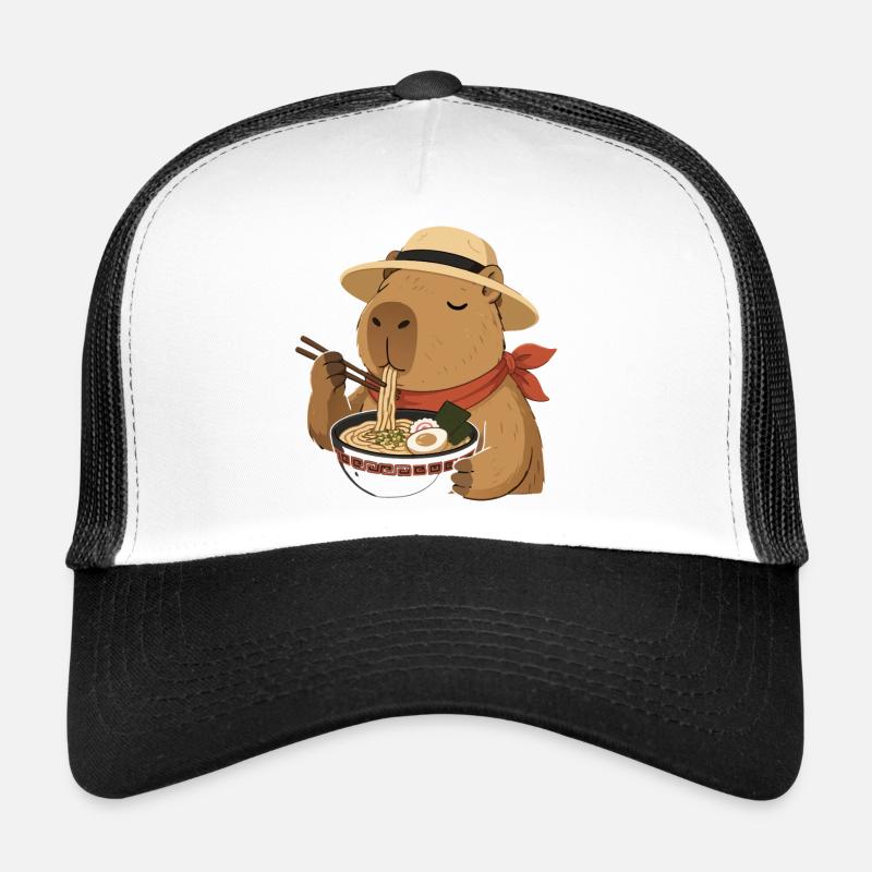 Capybara Ramen: Kawaii Japanese Delight Trucker Cap